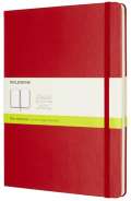 Moleskine Moleskine: Zápisník tvrdý čistý červený XL