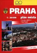 Žaket Praha plán města 2017 - 1:20 000