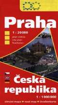 Žaket Praha 1:20 000 + Česká republika 1:1 000 000