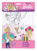 Ella & Max Barbie set - růžová, pastelky