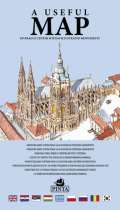 Pinta A USEFUL MAP - Praktická mapa centra Prahy s 69 ilustracemi historických památek (modráá)