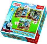 TREFL Mašinka Tomáš - Do akce!: Puzzle 3v1 (20,36,50 dílků)