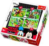 TREFL Mickey Mouse a přátelé v parku: Puzzle 4v1 (35,48,54,70 dílků)