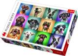TREFL Veselé psí portréty: Puzzle 1000 dílků