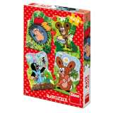 Dino Krtek a kamarádi: puzzle 4x12 dílků