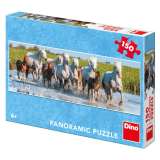 Dino Koně: panoramic puzzle 150 dílků