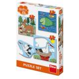 Dino Zvířátka - Kde žijí: baby puzzle set