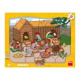 Dino Slepičky: puzzle deskové 12 dílků