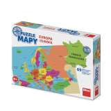 Dino Puzzle mapy Evropa: puzzle 69 dílků