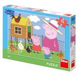 Dino Peppa Pig - slepičky: puzzle 24 dílků