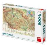 Dino Mapa České republiky: puzzle 500 dílků