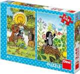 Dino Krtek a kamarádi: puzzle 2x48 dílků