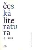 Ústav pro českou literaturu AV Česká literatura 5/2018