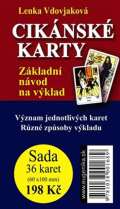 Eugenika Cikánské karty - Základní návod na výklad + sada 36 karet