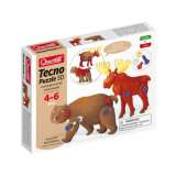 Quercetti Tecno Puzzle 3D medvěd a los
