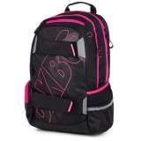 OXYBAG Studentský batoh OXY Sport BLACK LINE pink