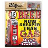 Argus Wall decor Retro BEER nad GAS - samolepící dekorace 30,5x38 cm