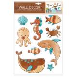 Argus Wall decor Mořská zvířátka - samolepící dekorace 27x41 cm