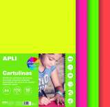 APLI Barevn papr A4 170 g - mix fluo barev 50 ks