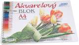 BOBO BLOK Akvarelový blok A4, čistý, 20 listů