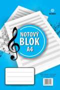 BOBO BLOK Notový blok A4, 25 listů