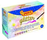 Jovi JOVI sada temperové barvy glittrové 6x55ml v kelímku + štětec