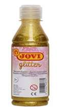 Jovi JOVI temperová barva glittrová 250 ml v lahvi zlatá