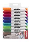 Kores Kores K-MARKER Popisova na bl tabule, kulat hrot 3 mm, mix 10 barev