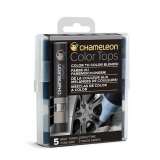 Chameleon Set Chameleon Color Tops, 5ks - šedé tóny