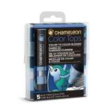 Chameleon Set Chameleon Color Tops, 5ks - modré tóny