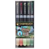 Chameleon Set Chameleon tónovací fixy, 5ks - přírodní tóny