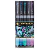 Chameleon Set Chameleon tónovací fixy, 5ks - studené tóny