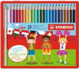 Stabilo STABILO color 24 ks kovové pouzdro