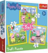 TREFL Prasátko Peppa: Puzzle 3v1 (20,36,50 dílků)