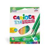 Carioca CARIOCA TITA gumovatelné pastelky nelámavé 24 ks