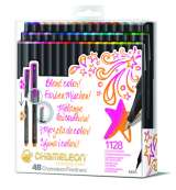 Chameleon Set Chameleon Fineliner - detailní popisovače, 24ks - syté tóny