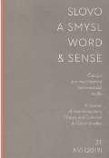 Univerzita Karlova, Filozofick� fakulta Slovo a smysl 31/ Word & Sense 31