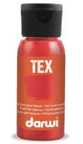 DARWI DARWI TEX barva na textil - Rumělková červená 50 ml