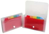 Office Crystal taška na dokumenty 180 x 110 mm PP - transparentní 6 kapes