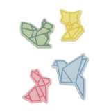 SIZZIX SIZZIX Thinlits vyřezávací kovové šablony - origami zvířata 8 ks