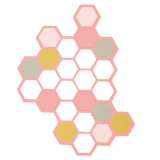 SIZZIX SIZZIX Thinlits vyezvac  kovov ablony - hexagony 2 ks