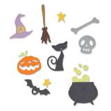 SIZZIX SIZZIX Thinlits vyezvac  kovov ablony - Halloween 11 ks