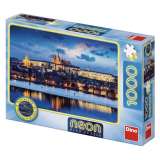Dino Pražský hrad - Puzzle neonové 1000 dílků