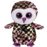 Ty TY Beanie Boos flitrový CHECKS - sova 15 cm