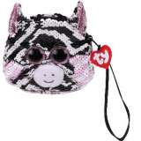 Ty TY Fashion Sequins peněženka s otočnými flitry ZOEY - zebra