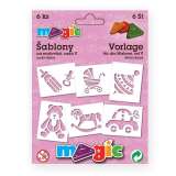 Magic šablony MAGIC papírové šablony na malování BABY