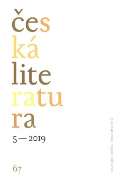 stav pro eskou literaturu AV esk literatura 5/2019