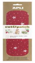 APLI APLI Cut&Patch papír 30 x 50 cm - Hvězdy na červeném 3 ks