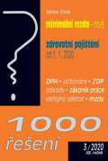 Poradce 1000 řešení 3/2020 Minimální mzda - Zdravotní pojištění od 1. 1. 2020, Daně, Účetnictví, Pracovní pr