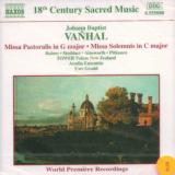 Vahal Johann Baptist - Vahal Jan Ktitel Missa Pastoralis in G major / Missa Solemnis in C major